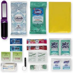 Asom Beach Accessory Essentials Toiletry Convenience Kit  Premium Quality Travel Toiletries Vacation Necessities Accessories Beach Swim Bag Set. - Vacation Toiletry Kit