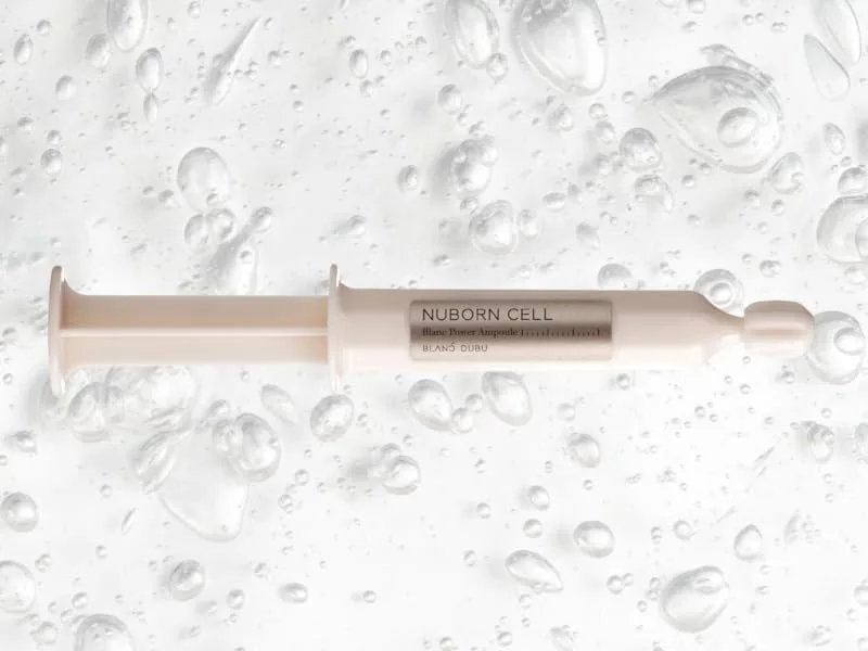 NUBORN CELL Blanc Power Ampoule | Advanced Moisturizing Creamy Ampoule with Milk Protein Extract | Intense Hydration with Hyaluronic Acid Complex | 7ml x 5ea - Blanc Ampoule Milk