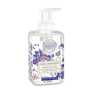 Michel Design Works Foaming Hand Soap  Paisley & Plaid (Red  White  and Blue Plaid Design) - FOA373