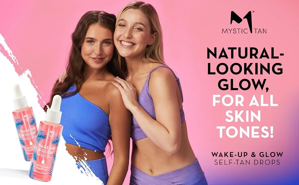 Mystic Tan Wake-Up & Glow Daily Glow Control Self Tan Drops  1.0 fl. oz - Overnight moisturizer