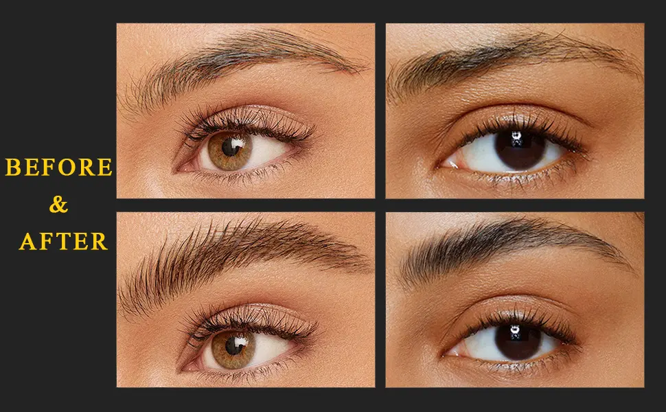 Eyebrow Color Kit Semi Permanent Eyebrow Color Safe & Professional Eyebrow Coloring Kit Suitable For Salon and Home Use Lasting for 4-6 Weeks (light brown) - eyebrow dye