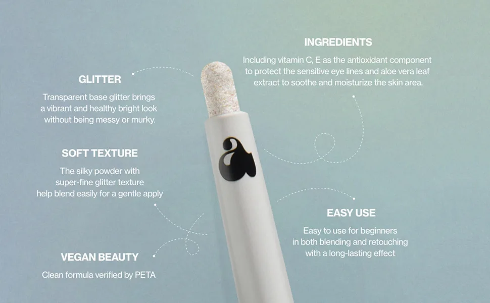  UNLEASHIA  Pretty Easy Glitter Stick (NO.6 Wee Hours) - gitter_stick_07