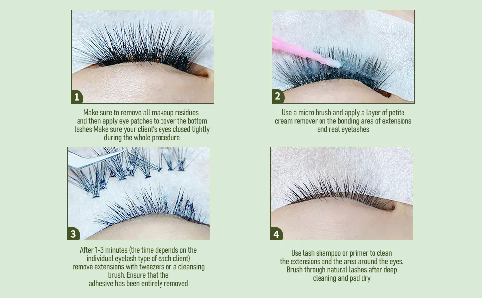 Veyelash Lash Remover For Lash Extensions 5ml Eyelash Remover Cream Fast Dissolution Lash Extension Remover Low Irritation - lash remover