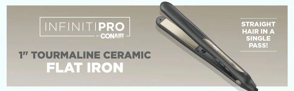 INFINITIPRO by CONAIR Tourmaline Ceramic Flat Iron  1-inch Digital Flat Iron Digital Ceramic 1-inch - babyliss flat iron chi flat iron ghd flat iron baby bliss flat iron titanium