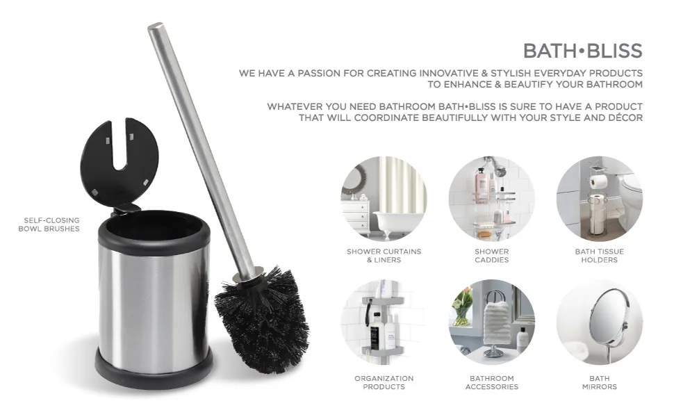 Bath Bliss Power Lock Gel-Suction Toothbrush Holder | Suction Mount | Bathroom Mirror or Wall Hang | No Tools Required | Toothpaste | Razor | Easy Release | Matte Black - BATH BLISS