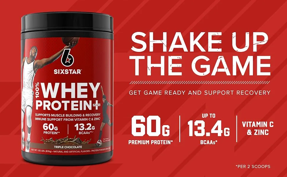 Six Star Elite Series 100% Whey Protein Plus Cookies and Cream 1.8lbs US Cookies & Cream 1.8 Pound - Shake Up The Game