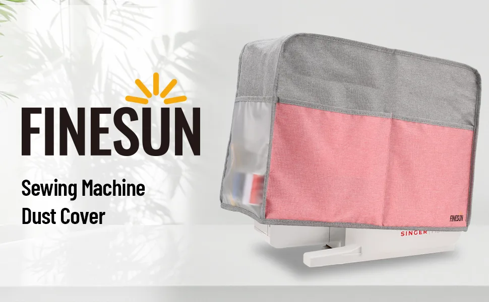 FINESUN Sewing Machine Cover for Brother  Singer  Bernina and Most Machines (Pink) FSMD-PK - product information 1