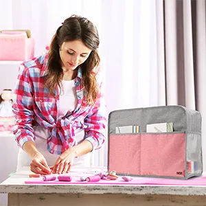 FINESUN Sewing Machine Cover for Brother  Singer  Bernina and Most Machines (Pink) FSMD-PK - product information 5