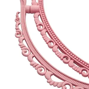 RECEESOON Pink Heart Mirror Double Sides  Vanity Makeup Mirror for Desk  Pink Vintage Mirror  Coquette Danish Pastel Room Decor Aesthetic - vintage mirror