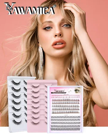 Natural Bottom Lashes Strip Eyelashes 2 Styles Lower Fake Eyelashes 10 Pairs by Yawamica - Yawamica lashes