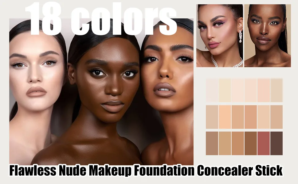 OKENTEN Concealer Stick  Concealer Makeup  1 Tube (0.28 oz)  Concealer for Dark Circles  Full Coverage Concealer  Under Eye Concealer  Solid Stick Concealer  Moisturizing Concealer Stick (11 MEDIUM(NUDES)) - product information 1