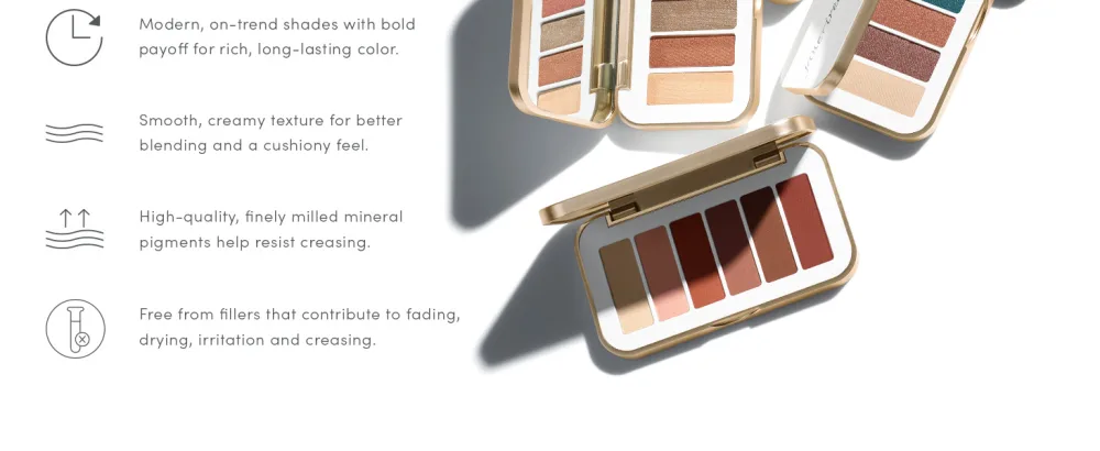 jane iredale PurePressed Eye Shadow Palette | Highly Pigmented with Minerals & Botanical Extracts | Long Lasting & Crease Resistant Formula | Safe for Sensitive Eyes Storm Chaser - jane iredale purepressed eye shadow clean makeup eye shadow palettes clean foundation long lasting