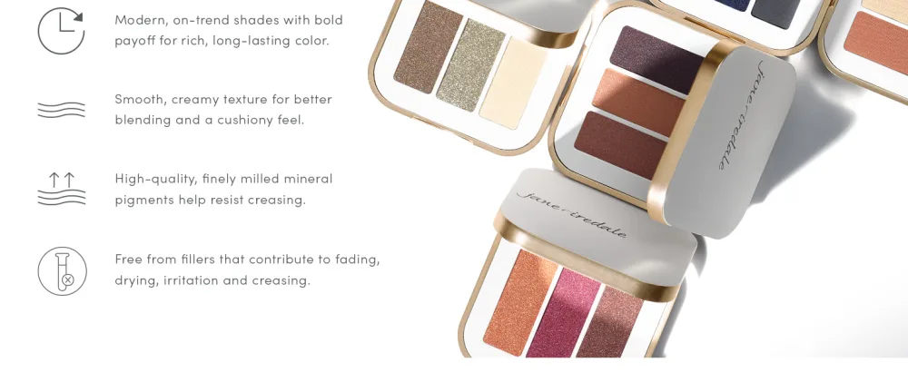 jane iredale PurePressed Eye Shadow Triple | Highly Pigmented Mineral Based Eye Shadow | Long Lasting & Crease Resistant Formula | Safe for Sensitive Eyes Sweet Spot - jane iredale purepressed eye shadow palette triple clean color vegan clean makeup long lasting