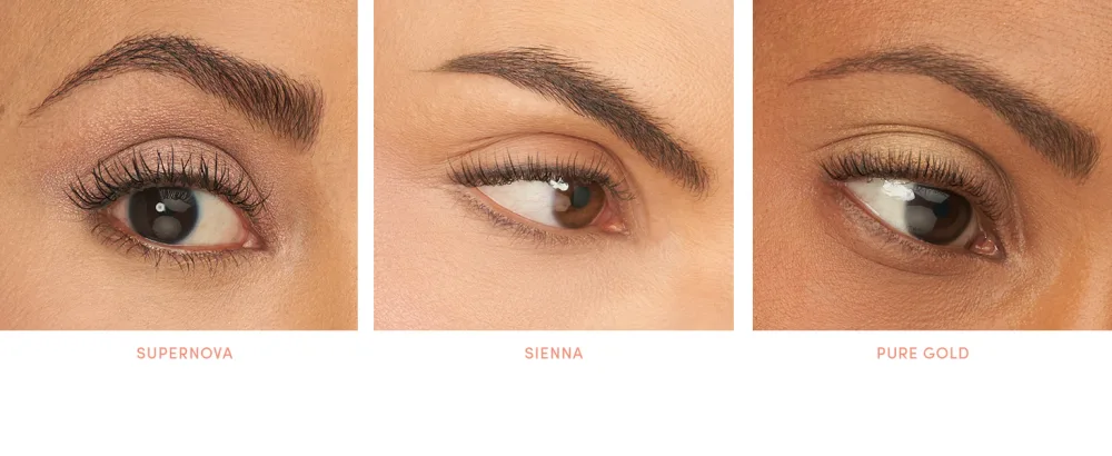 jane iredale PurePressed Eye Shadow | Highly Pigmented Mineral Based Eye Shadow | Long Lasting & Crease Resistant Formula | Safe for Sensitive Eyes Supernova - Shade Range modeled.