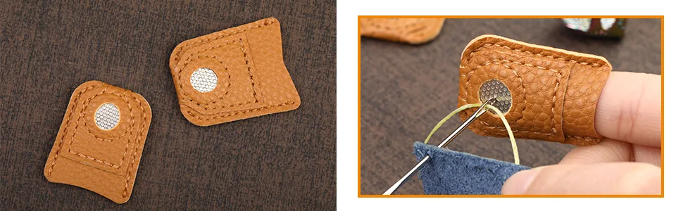 10pcs Hand-Working Sewing Thimble  Adjustable Metal Finger Shield Ring  Leather Coin Finger Protectors  Sewing Thimble Rings Cap Metal Shield for Knitting Quilting DIY Craft Tools - Thimbles