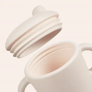Catii Sippy Cups for Baby 6 Months+ Silicone Sippy Cups Leak Proof 5oz Microwavable Sippy Cups for 1+ year old (Gray) - toddler cups