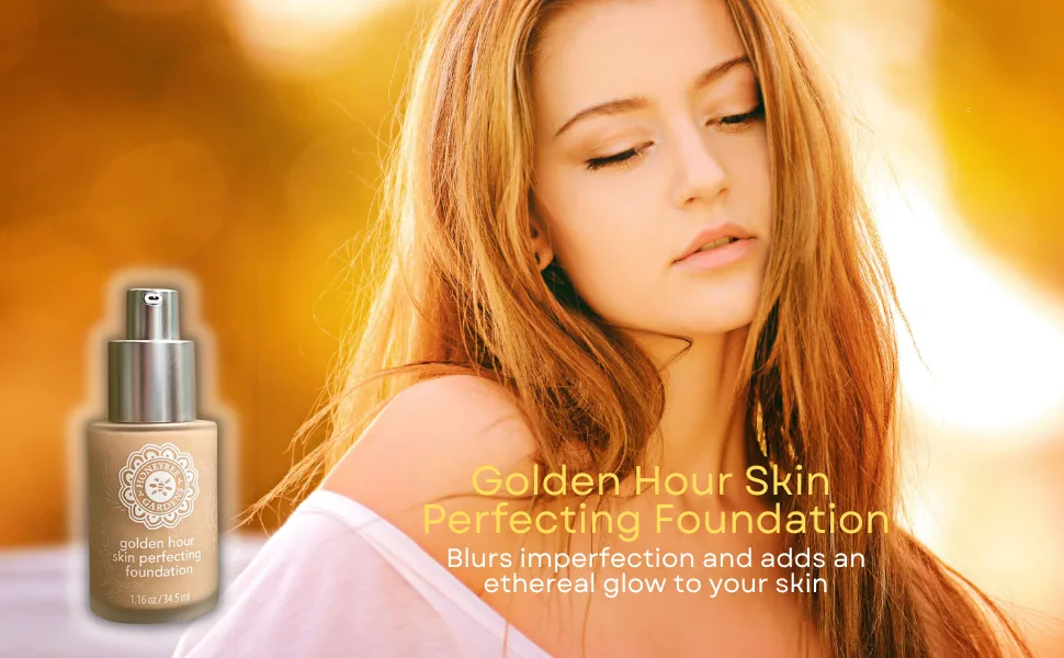 Honeybee Gardens Liquid Foundation (Luminous) - Golden Hour
