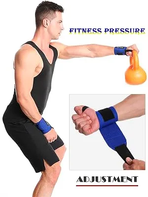 HiRui Wrist Wraps with Thumb Loop 18 Professional Compression Wrist Strap Wrist Brace Support for Weightlifting Workout Pair Black - product information 6
