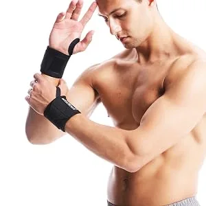 HiRui Wrist Wraps with Thumb Loop 18 Professional Compression Wrist Strap Wrist Brace Support for Weightlifting Workout Pair Black - product information 8