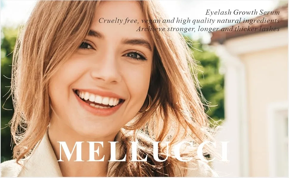 MELLUCCI Eyelash Growth Serum Advanced Lash Serum Creates Thicker Fuller Longer and Healthier Natural Lashes Cruelty Free - eyelash growth serum