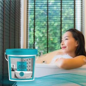 Aromasong Raw Dead Sea Magnesium Flakes for Bath - 4 LB Bulk Bath Salt in Reusable Bucket - magnesium flakes for bath
