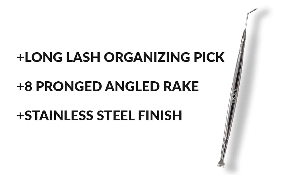 Amber Lash Eyelash Lift Perm Tool Eyelash Separator Stainless Steel Lash Lift Tool with Separation Comb Stick for Eyelash Extensions Supplies (Perm Rake) - permrake2