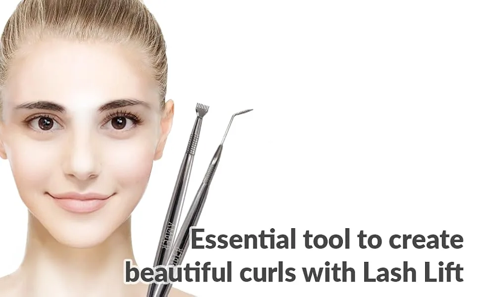 Amber Lash Eyelash Lift Perm Tool Eyelash Separator Stainless Steel Lash Lift Tool with Separation Comb Stick for Eyelash Extensions Supplies (Perm Rake) - permrake3b