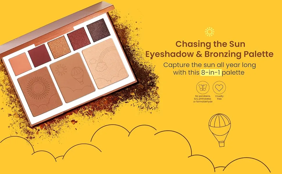 JOAH Chasing the Sun Bronzing Palette - eyeshadow bronzer shimmering