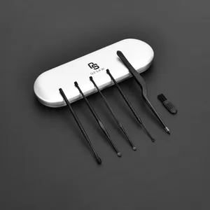 Qesaw Ear Pick  Upgrade 7 Pcs Ear Wax Removal Kit  Ear Cleansing Tool Set  Ear Curette Cleaner Remover Tool with Cleaning Brush and Storage Box - ear pick