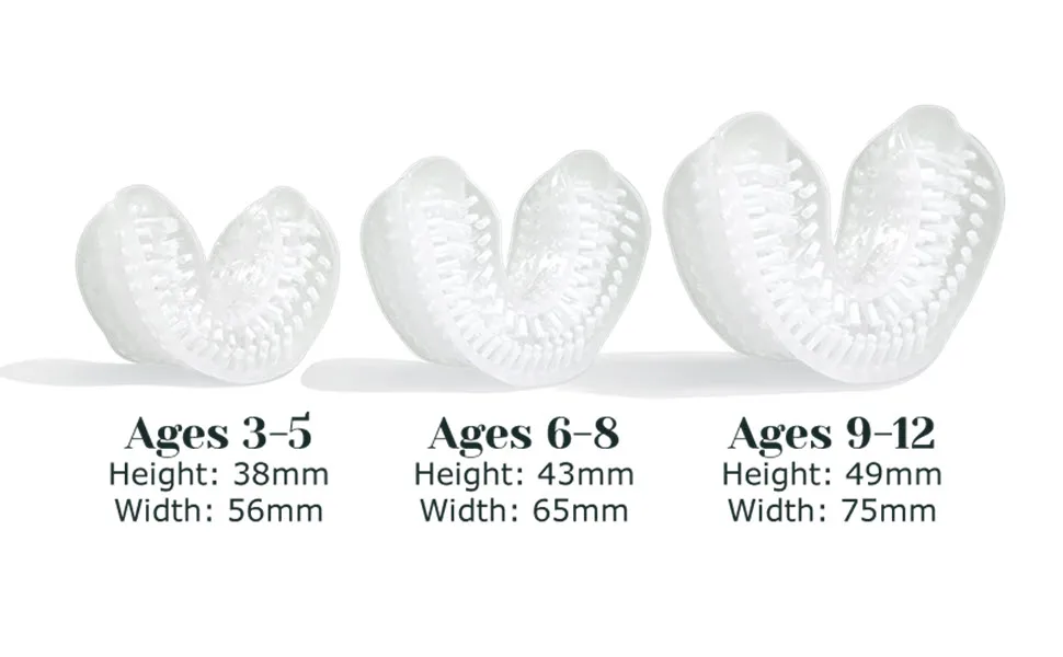 AutoBrush Double Sided U Shaped Nylon Brush Head Replacements - Adults and Kids Sizes (Kids  Ages 6-8) Kids Ages 6-8 - 970x600 Double Sided Brush Head Kids