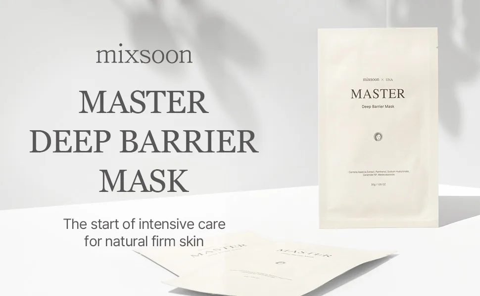 mixsoon  Master Deep Barrier Mask 5ea | Intensive Hydrating Mask for Soothing Care & Strengthening Skin Barrier | Cruelty-free - mask increase moisturizing soothing care strengthen skin barrier smoother strong absorbability