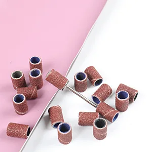 BQAN 300Pcs Nail Sanding Bands for Nail Drill  File Sanding Bands 80120240 Grits  with 2Pcs Nail Drill Bits 3/32 Inch for Manicure Pedicures - nail Sanding Bands