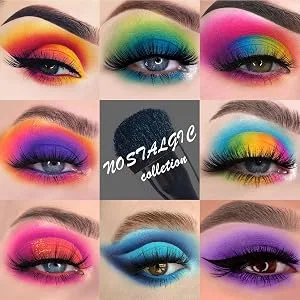UCANBE Nostalgic Green Eyeshadow Palette - 48 Bright Bold Color Highly Pigmented Eye Shadow  Velvety Smooth Texture Matte Shimmer Glitter Eye Makeup Palletes - Nostalgic 48 colors eyeshadow palette