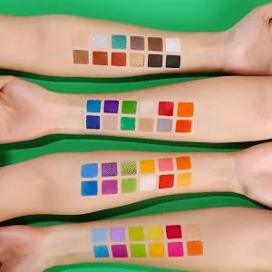 UCANBE Nostalgic Green Eyeshadow Palette - 48 Bright Bold Color Highly Pigmented Eye Shadow  Velvety Smooth Texture Matte Shimmer Glitter Eye Makeup Palletes - Nostalgic 48 colors eyeshadow palette