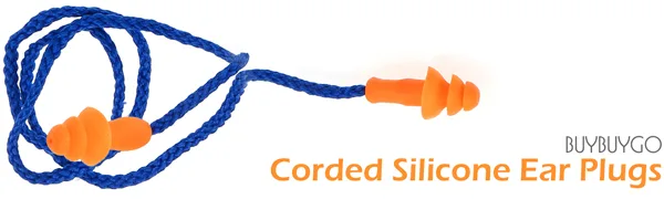 12 Pairs Corded Silicone Ear Plugs - Individually Wrapped - Reusable Noise Cancelling Earplugs for Hearing Protection - Shooting Range Noise Reduction  Construction Work  Hunting Ear Protection - Corded Silicone Ear Plugs