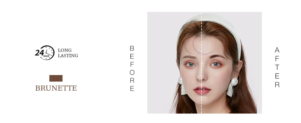 AMIIR Eyebrow Gel Mascara Eye Brow Fill In Sparse Volumizing Enhance Brush Tamp Tinted Coloring Waterproof Long-Lasting  Clear - eyebrow gel