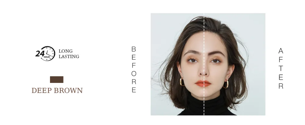 AMIIR Eyebrow Gel Mascara Eye Brow Fill In Sparse Volumizing Enhance Brush Tamp Tinted Coloring Waterproof Long-Lasting  Clear - eyebrow mascara