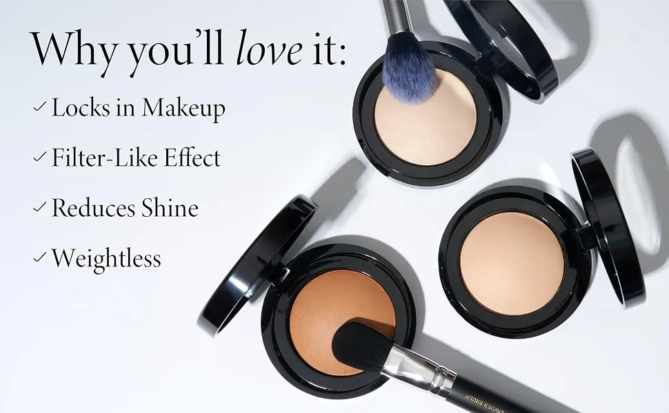 LAURA GELLER NEW YORK Baked Blurring + Setting Powder  Translucent Makeup Setting Powder For Soft-Focus Finish Minimize Fine Lines and Pores  Tan/Deep - why you