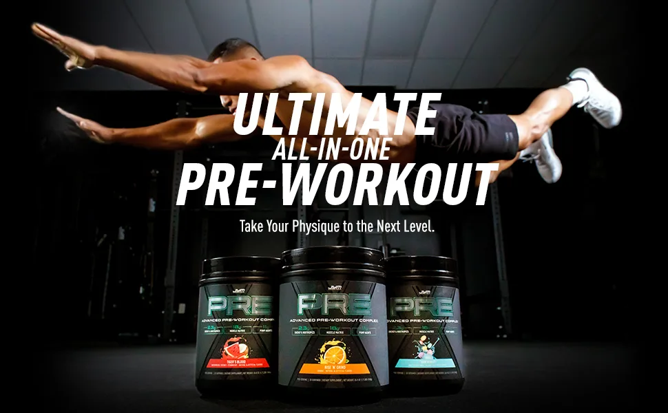 JYM Supplement Science Pre JYM X Shockwave Advanced Pre-Workout Powder Massive Pumps  Citrulline Nitrate  Dynamine  NO3T Betaine  BCAA s  Nootropics  Creatine  Beta-Alanine  20 Servings - Take your Physique to the Next Level