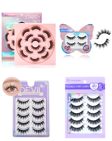 MLEN DIARY 296pcs Clusters Individual Lashes Cluster Lashes Natural Look Mixed 4 Types 5-12mm False DIY Eyelashes Extension Wispy Faux Mink Lash 296pcs 4 in 1 - product information 6