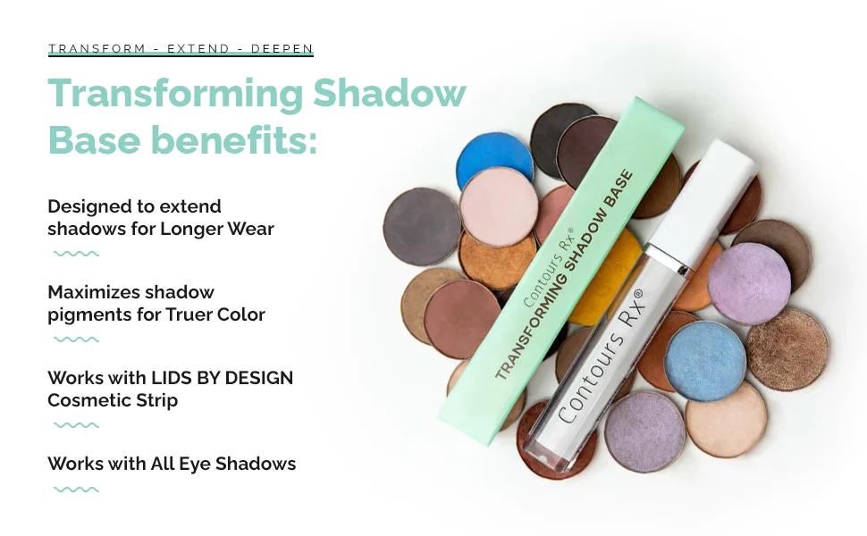 Contours Rx Transforming Shadow Base   Extends & Deepens Eye Shadow Makeup over Eyelids  USED WITH LIDS BY DESIGN - Contours Rx Transforming Shadow Base
