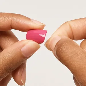 KISS imPRESS Color Press-On Nails Polish-Free Manicure Set   Sweet Mango   30 Chip-Proof  Smudge-Proof Fake Nails - image
