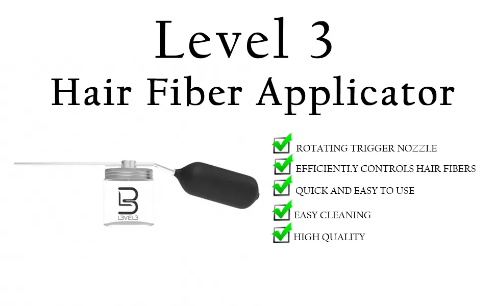 Level 3 Hair Fiber Applicator - Precision Usage for Barbers - Simple to Use - barber supplies, barber accessories, Hair Fiber Applicator, hair applicator