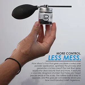 Level 3 Hair Fiber Applicator - Precision Usage for Barbers - Simple to Use - barber supplies, barber accessories, Hair Fiber Applicator, hair applicator
