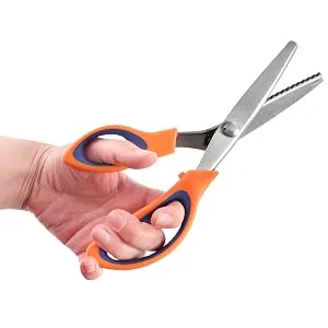 JubileeYarn Professional Grade Pinking Shears - 9.5 Serrated Stainless Steel - Pink & Grey - 1 Pair 1 Pair 9.5 Pink & Grey - Scissors