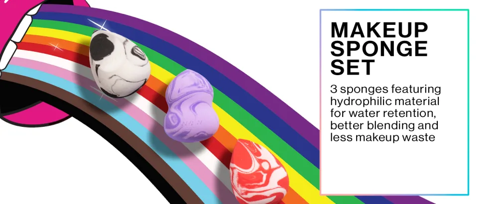 Wet n Wild Pride Collection Makeup Sponge Set of 3 - Makeup Sponge Set