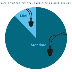 Flare Calmer Secure Mini   Small Ear Plugs Alternative   Reduce Annoying Noises Without Blocking Sound   Soft Reusable Flexible Silicone with Built-in Lanyard   Purple - Which size do I need?