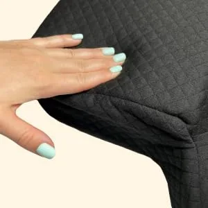 XOLLOZ Pillow For Eyelash Extensions - Curved Memory Foam Lash Bed Pillow With Neck And Back Support  Perfect Pillow For Eyelash Extensions  Two Pockets For Tools On The Sides Of Pillow - Black - bed, extension, extensions, extention, eye, eyelash, eyelashes, for, lash, lashes, lashing, neck