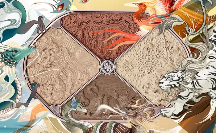 FLORASIS Constellation Floral Engraving Contour Palette - THE FOUR BEASTS