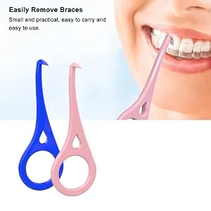 (2 Pcs) Clear aligner removal tool - invisible removable braces Personal Orthodontic Supplies for Removable Braces Retainers and More - Clear Aligner Removal Tool